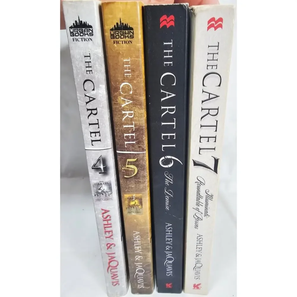 THE CARTEL Series 4,5,6 &7 Ashley & JaQuavis Paperback Urban Fiction Crime EUC